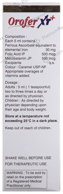 Orofer XT+ 30mg/500/500mcg Suspension 200ml