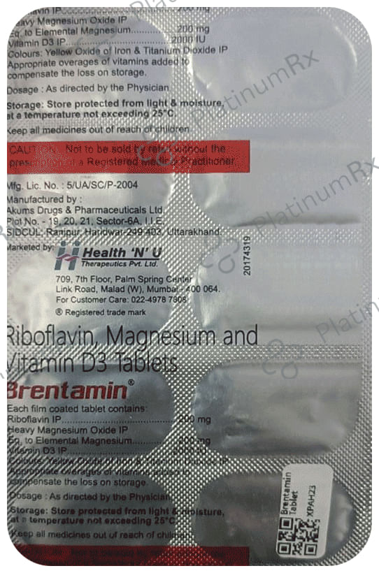 Brentamin Tablet 10s