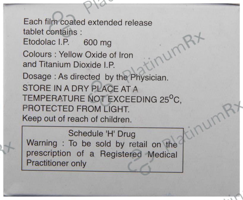 Toldin ER 600mg Tablet 10s