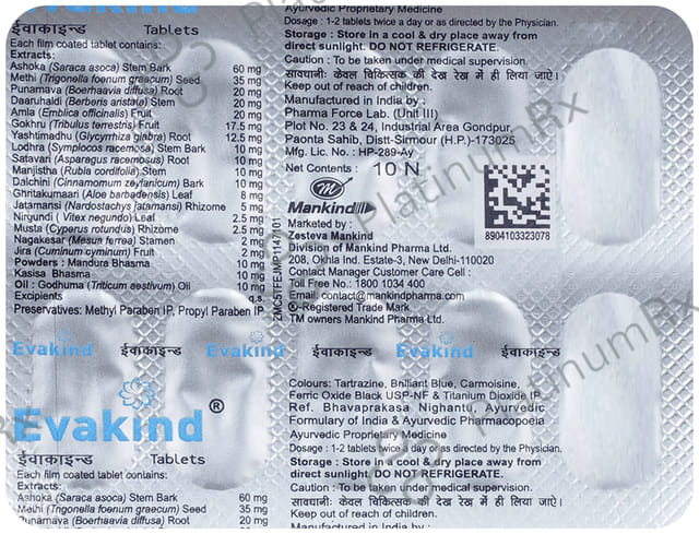 Evakind Tablet 10s
