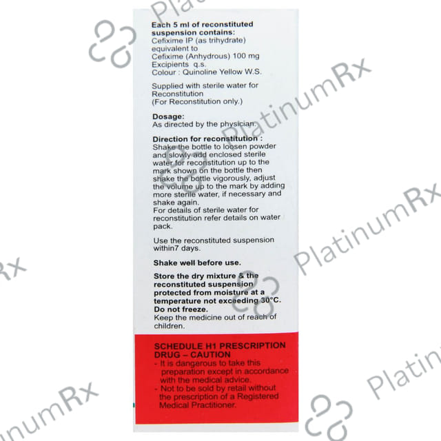 Zofix 100mg/5ml Dry Syrup