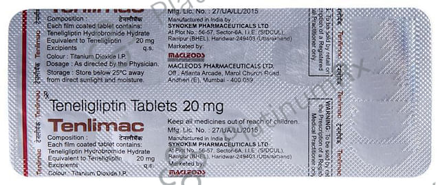 Tenlimac 20mg Tablet 10s