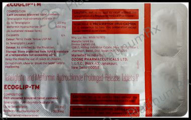 Ecoglip TM 500/20mg Tablet PR 10s