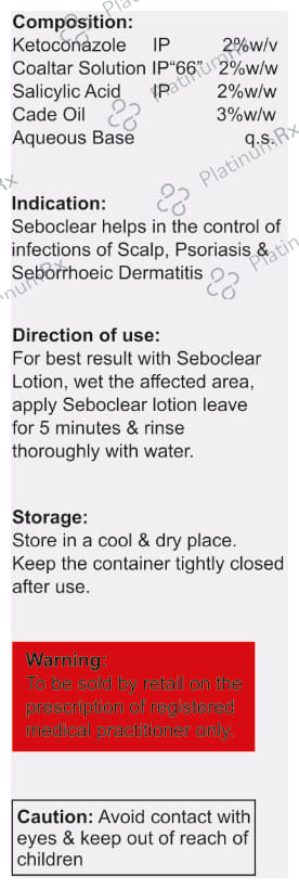 Seboclear Lotion - Effective In Psoriasis, Seboherric Dermatitis, Eczema & Dandruff