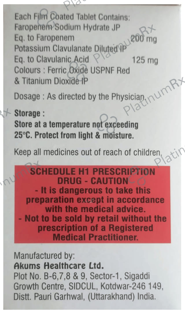 Ferolong CV 125/200mg Tablet 10s