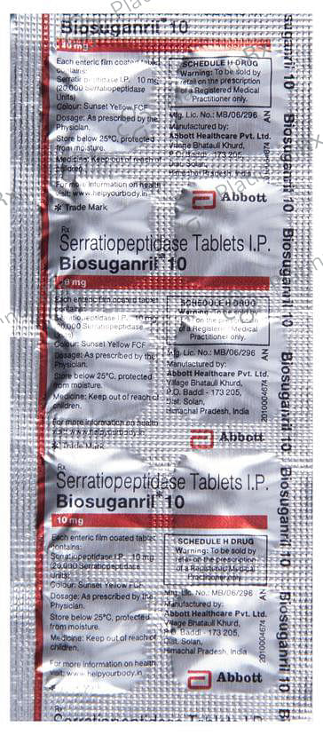 Biosuganril 10mg Tablet 10s