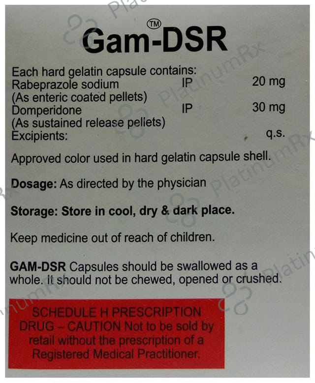 Gam DSR 30/20mg Capsule 10s