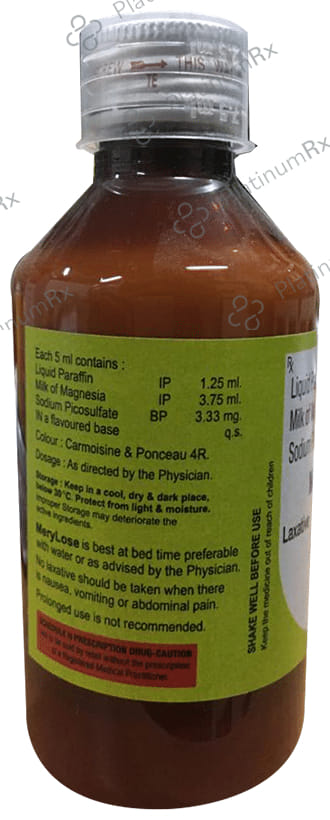 Merylose Laxative Mixed Fruit Sugar Free