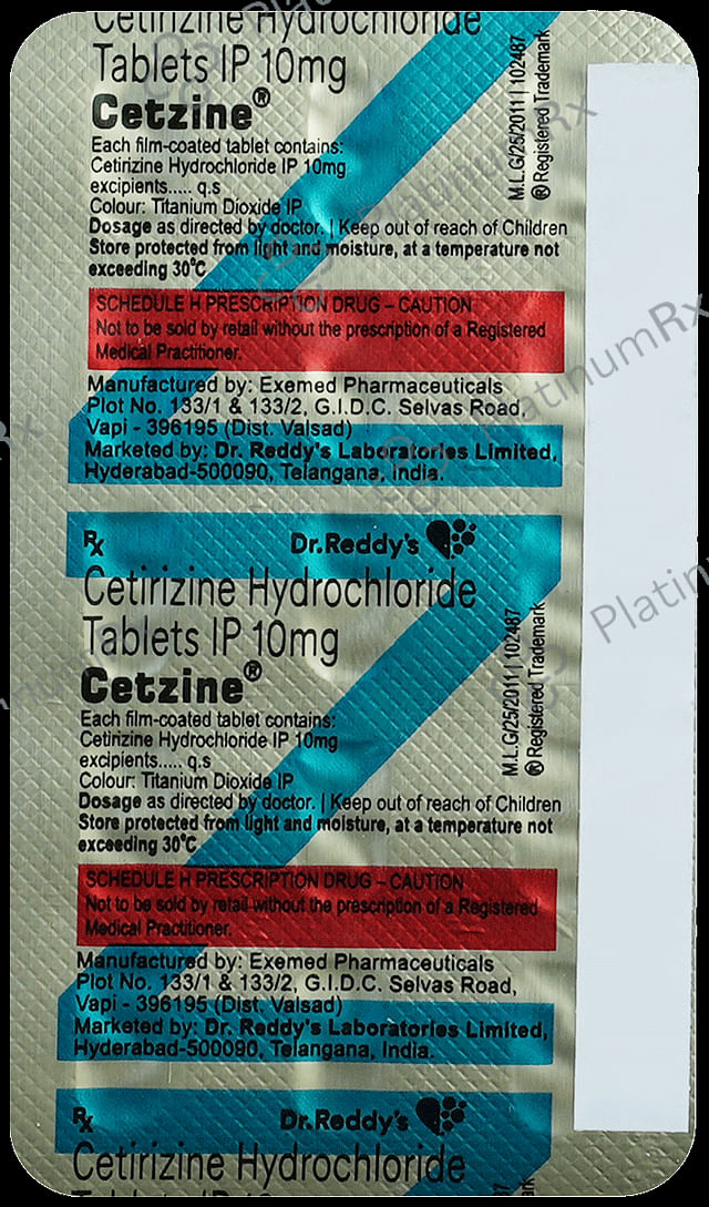 Cetzine 10mg Tablet 15s