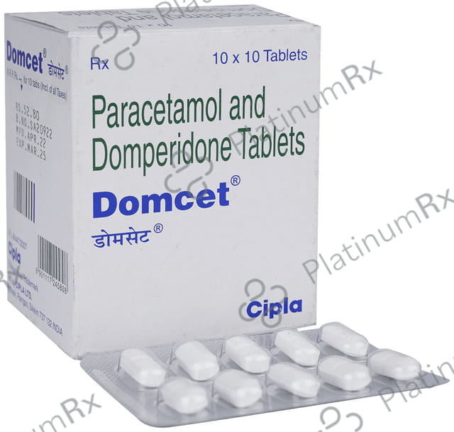 Domcet 10/325mg Tablet 10s