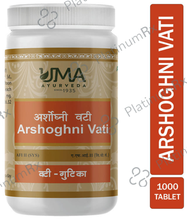 Uma Ayurveda Arshoghni Vati 1000 tablets