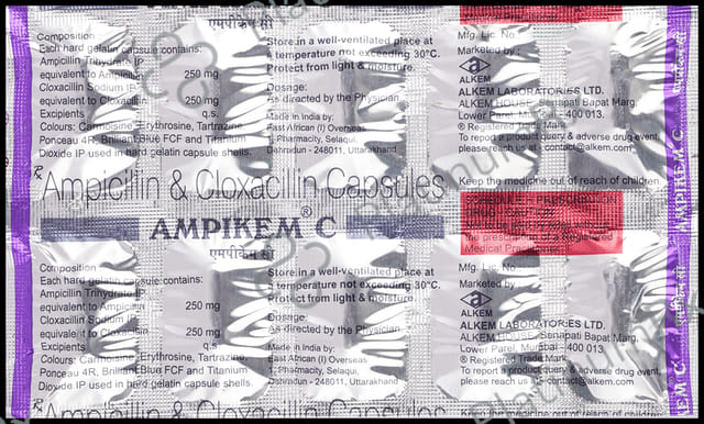 Ampikem C 250/250mg Capsule 10s