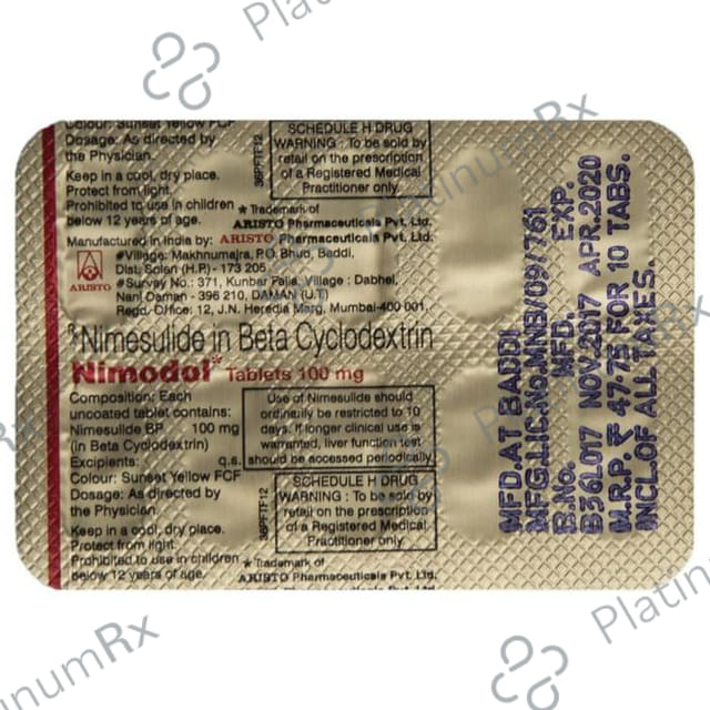 Nimodol 100mg Tablet 10s