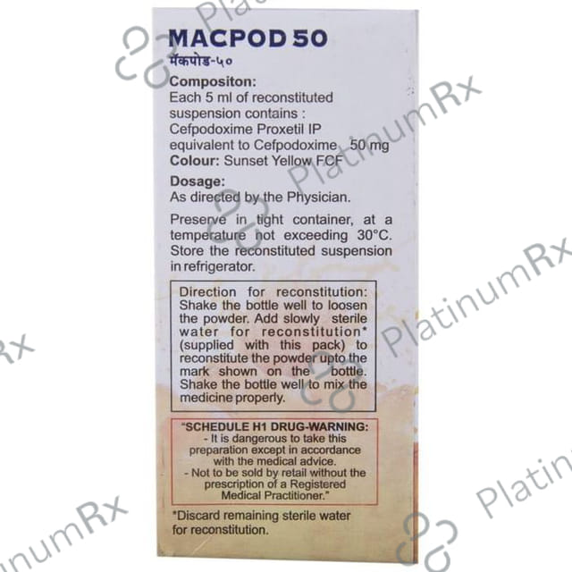Macpod 50mg Oral Suspension 30ml