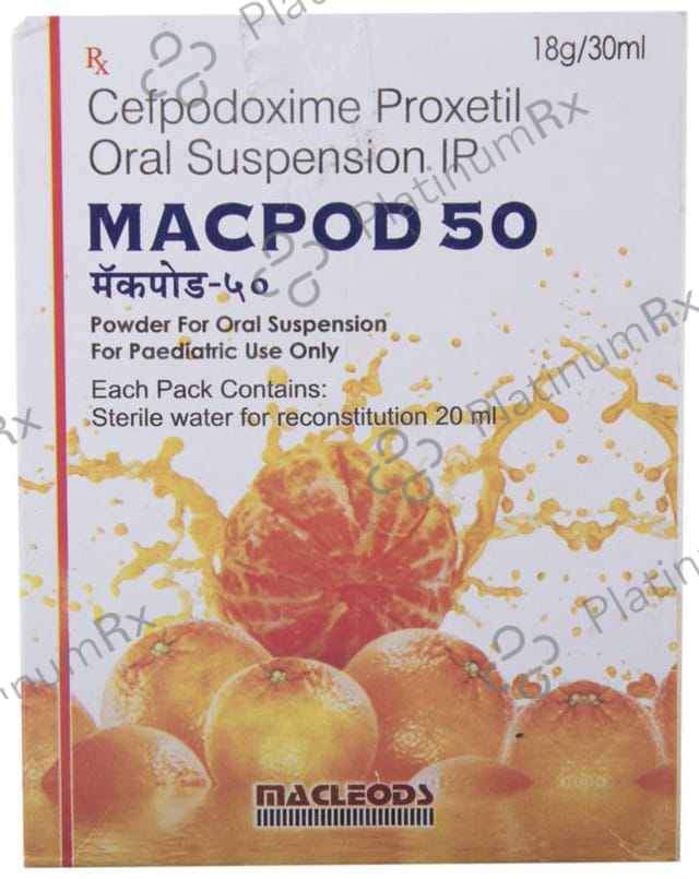 Macpod 50mg Oral Suspension 30ml
