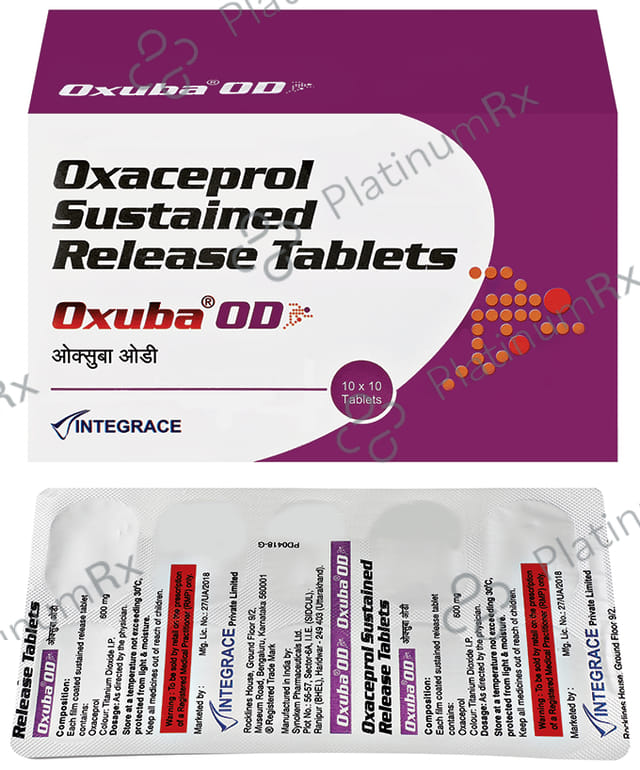 Oxuba OD 600mg Tablet SR 10s