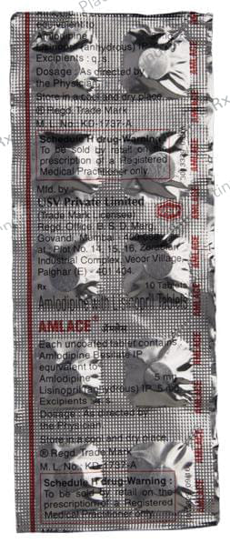 Amlace 5/5mg Tablet 10s
