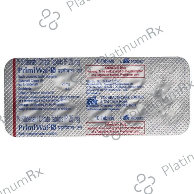 Primiwal S 25mg Tablet 10s