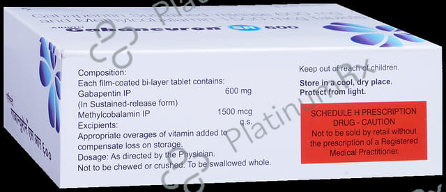 Gabaneuron 600mg/1500mcg Tablet SR 10s