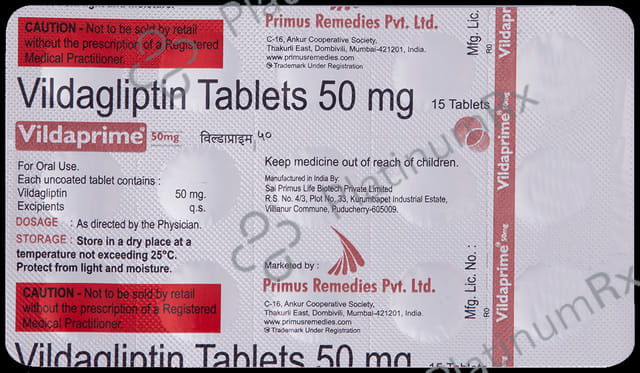 Vildaprime 50mg Tablet 15s