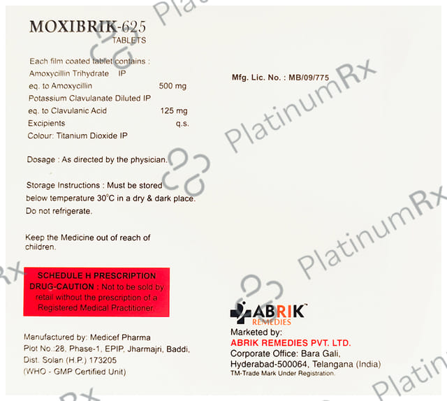 Moxibrik 500/125mg Tablet 6s