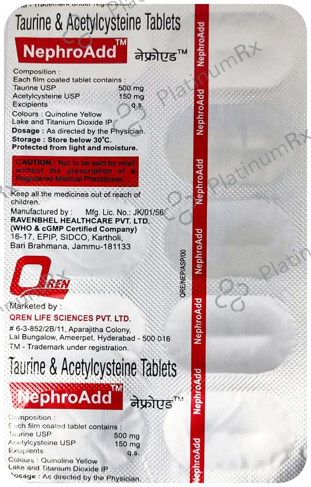 Nephroadd 500/150mg Tablet 10s