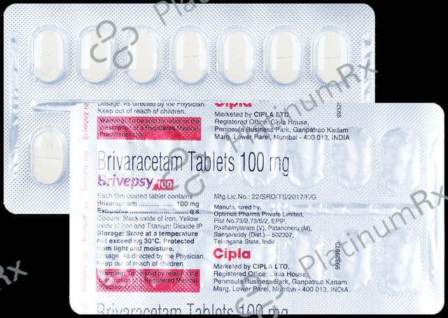 Brivepsy 100mg Tablet 14s