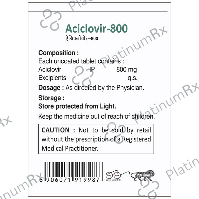 Aciclovir 800 Tablet