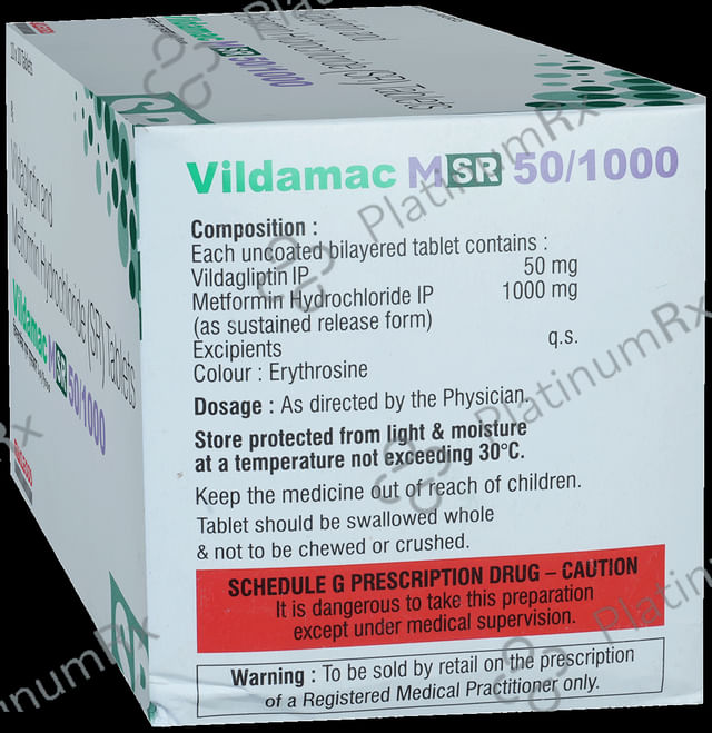 Vildamac M SR 50/1000 Tablet