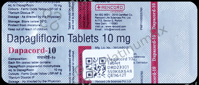 Dapacord 10 Tablet