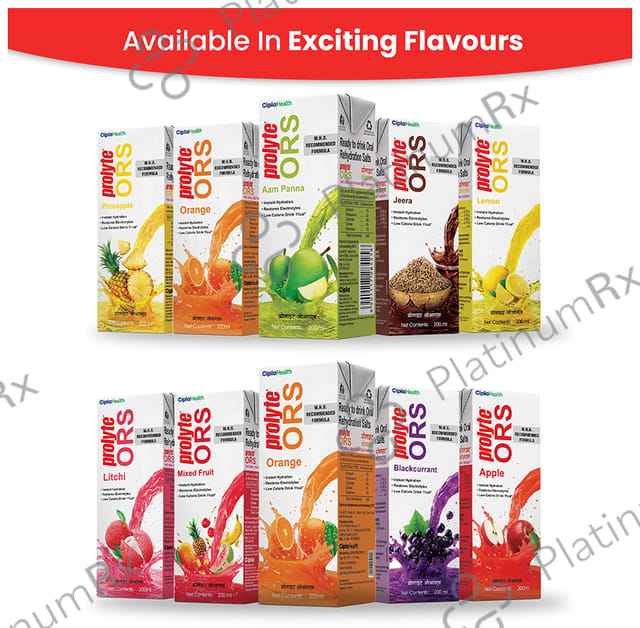 Prolyte ORS Ready To Drink Apple Flavour Solution 200ml