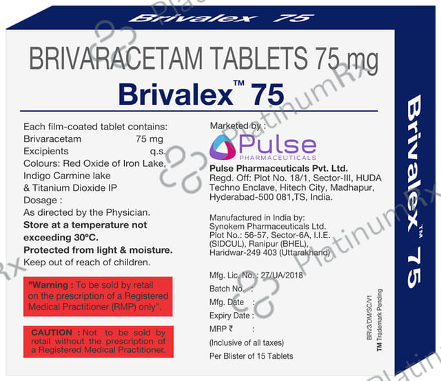 Brivalex 75mg Tablet 15s