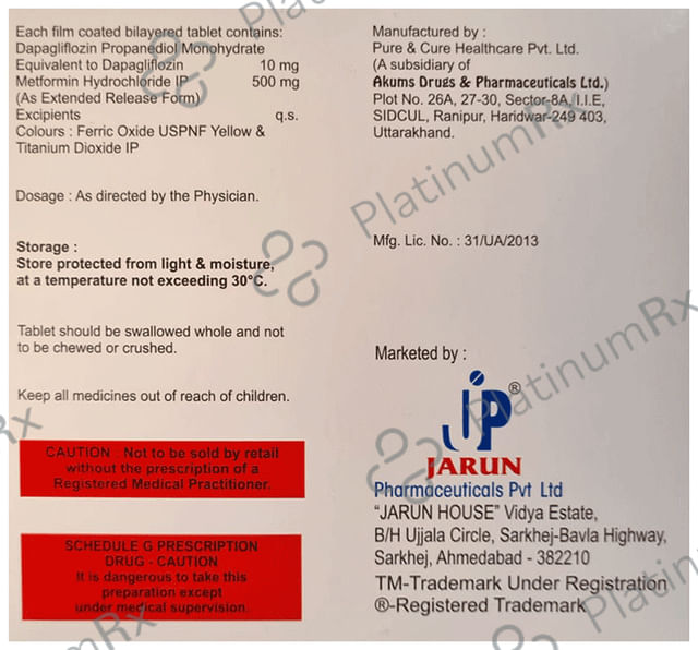Jodapa M 10/500mg Tablet 15s