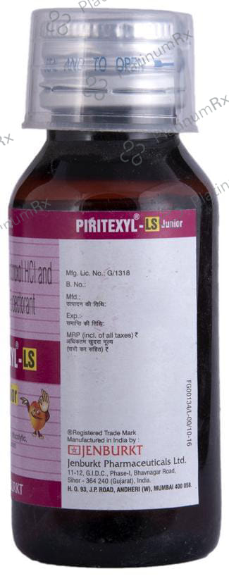 Piritexyl LS Junior Expectorant 60ml