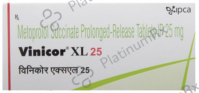Vinicor XL PR 25mg Tablet 10s