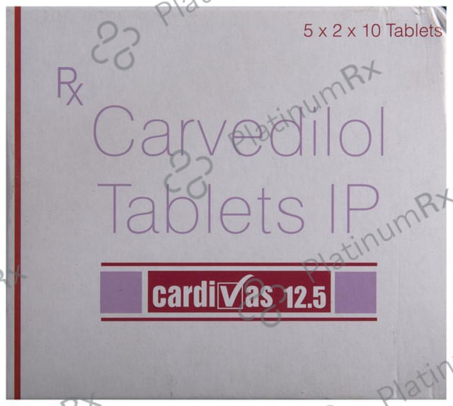 Cardivas 12.5mg Tablet 10s