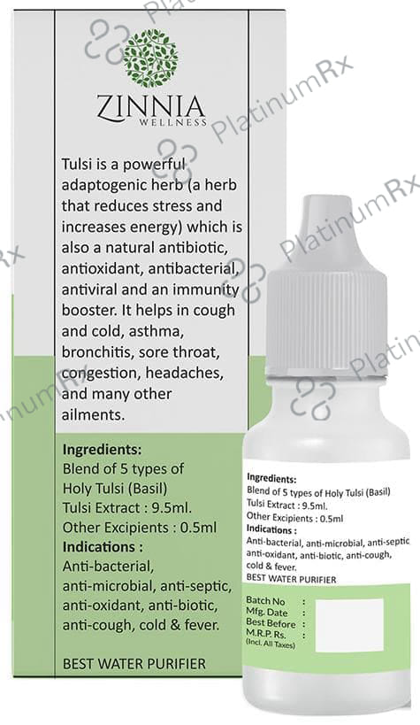 Zinnia Wellness Tulsi Drop