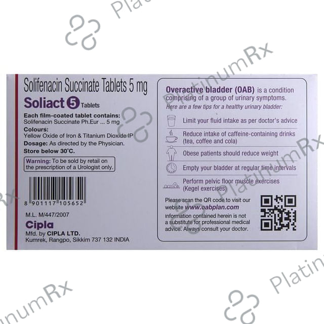 Soliact 5mg Tablet 15s