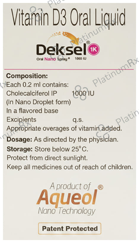Deksel 1000IU Nano Spray 15ml