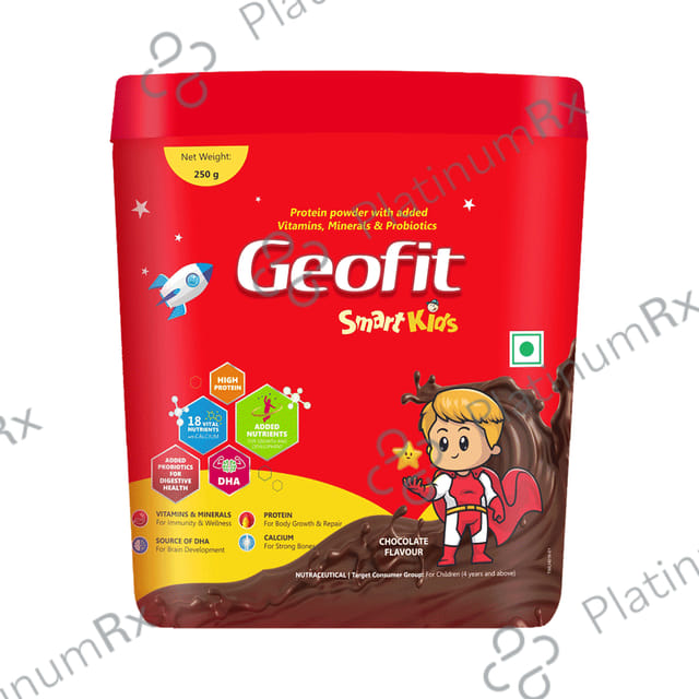 Geofit Kids Protein Powder with DHA,Vitamins & Minerals - Flavour Chocolate