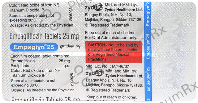 Empaglyn 25mg Tablet 10s
