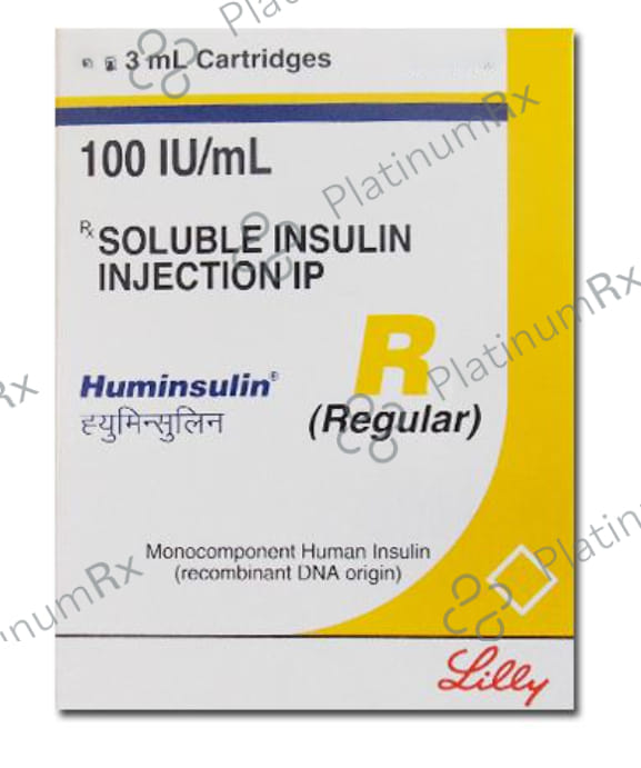 Huminsulin R (100 IU/ml) (1*3ml Refill Cartridge / Injection)