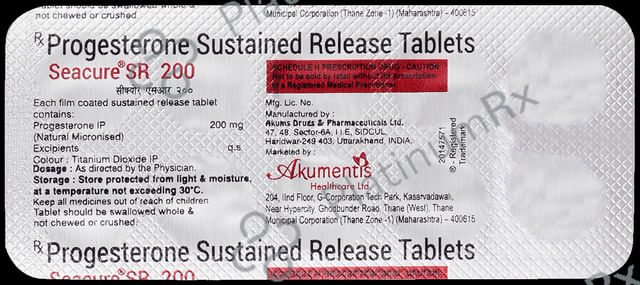 Seacure SR 200mg Tablet 10s