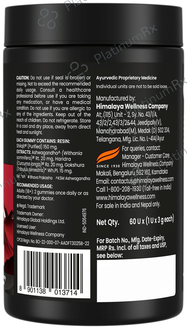 Himalaya Shilajit Gummies 60s