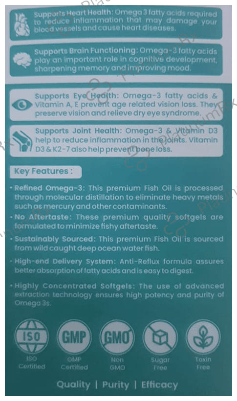 Dr Morepen Omega 3 Deep Sea Fish Oil Soft Gelatin Capsule