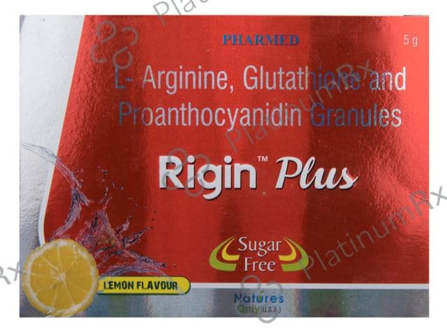 Rigin Plus Sugar Free Lemon Granules 5gm