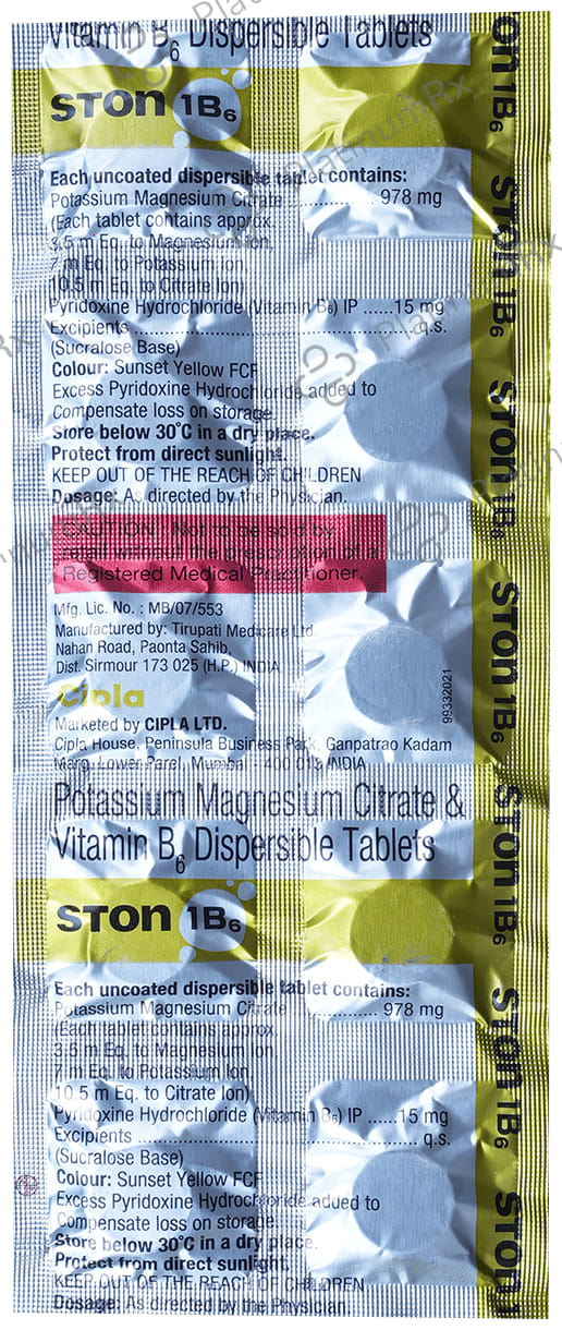 Ston 1 B6 978/15mg Tablet 10s