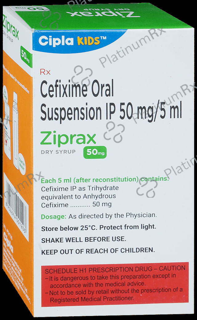 Ziprax 50mg Dry Syrup 30ml