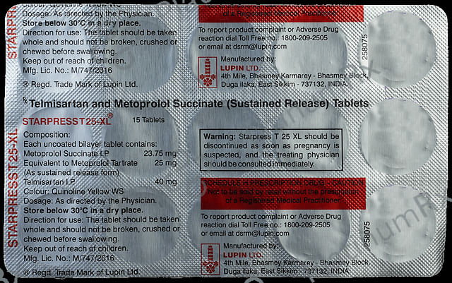 Starpress T 23.75/40mg Tablet XL 15s