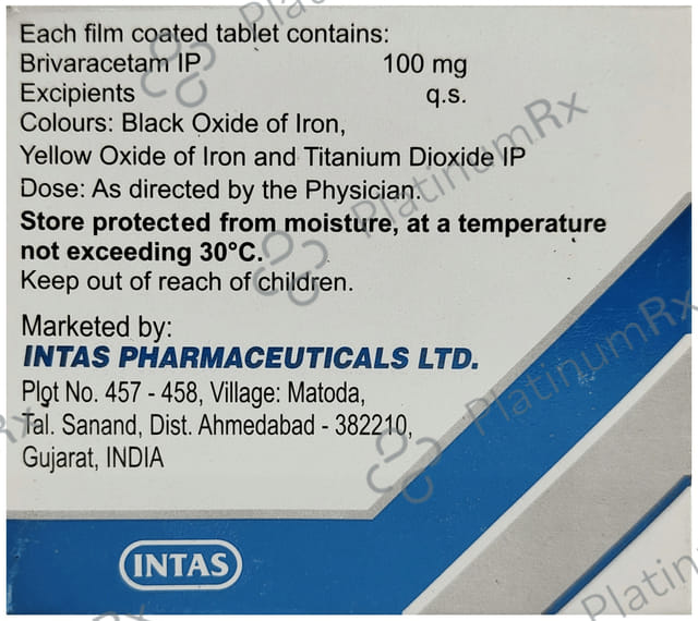 Brivazen 100mg Tablet 15s